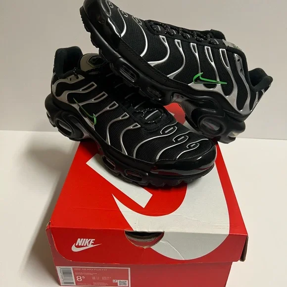 Nike | Shoes | Nike Air Max Black Silver Green Strike 